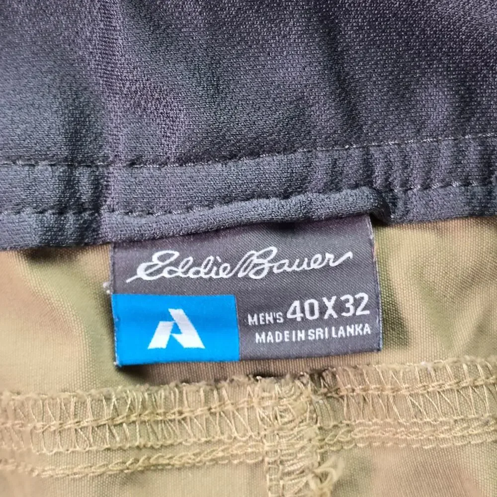 Eddie Bauer First Ascent Pants Mens 40x32 Khaki Guide Pro Trail Hiking Outdoor